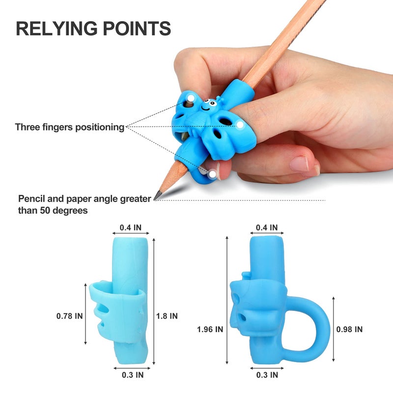 KOABBIT - Pencil Grippers for Kids Handwriting, Pencil Grip for Toddlers 2-4 Years, Pencil Helper for Kids Learning to Write,Pencil Holder Trainer Writing aid Elementary Teaching Tools - Image 5